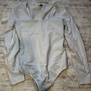 White Express Long sleeve bodysuit